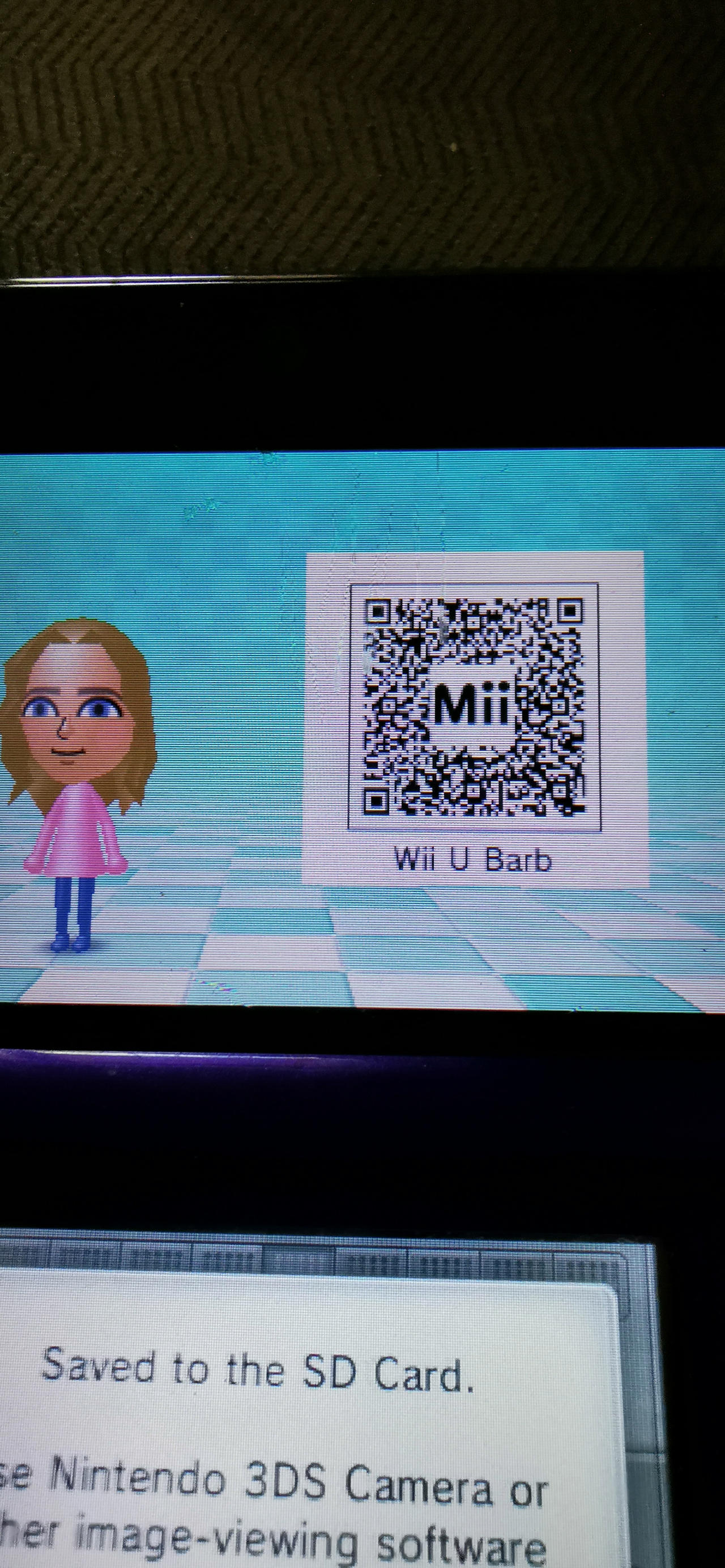 Poofesure Wii U Barb Mii QR code by TylerMakie on DeviantArt