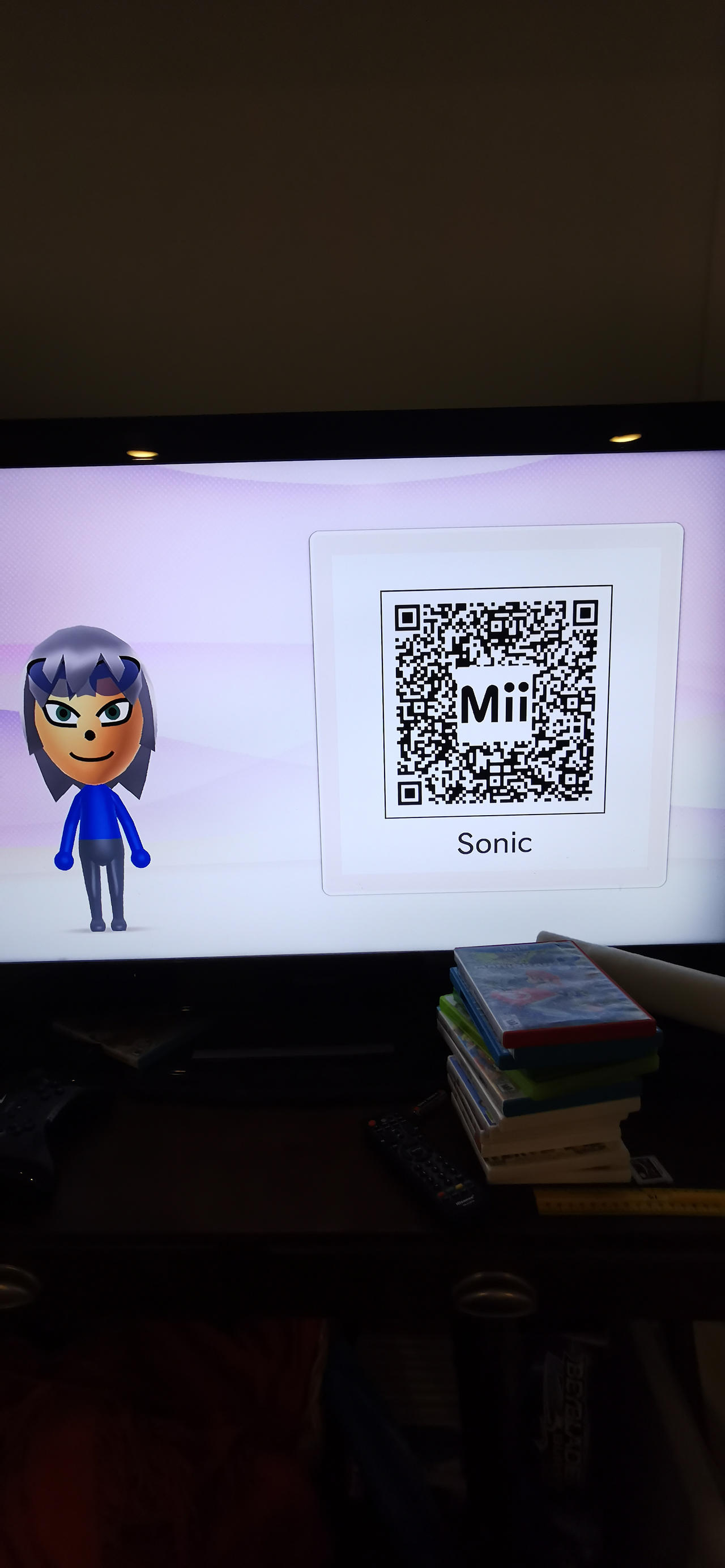 Wii U Mii QR code Sonic the Hedgehog by TylerMakie on DeviantArt