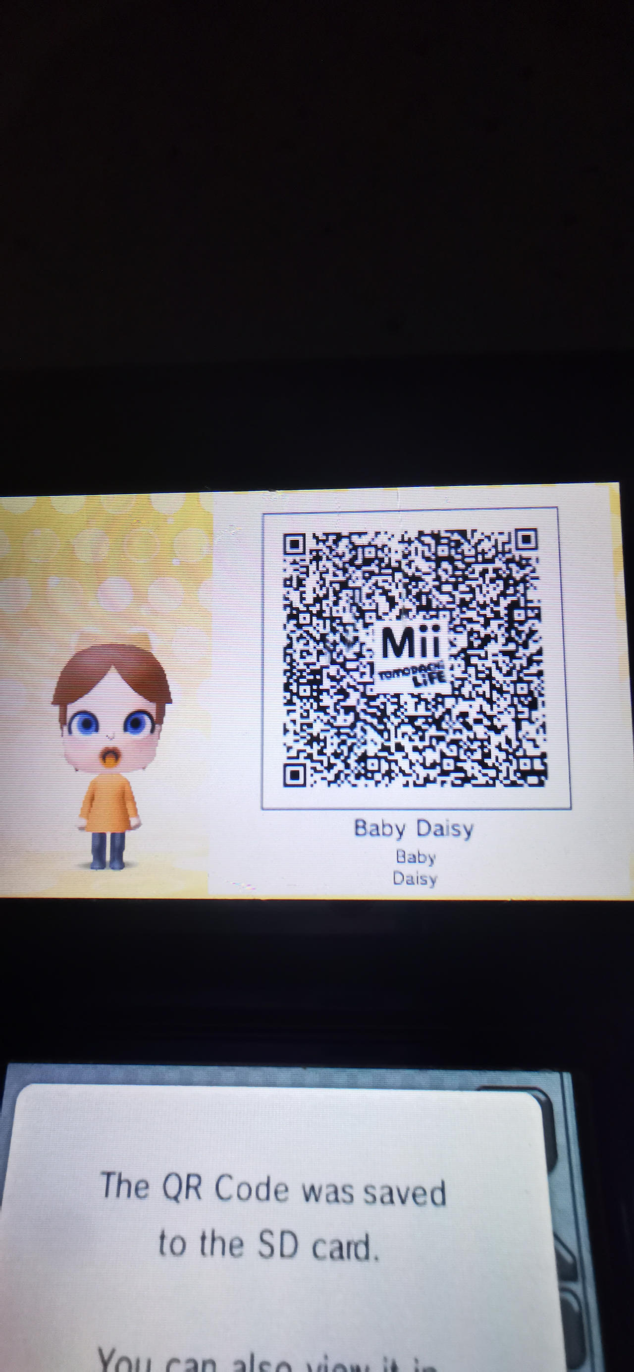 Tomodachi Life Mii QR code Baby Daisy by TylerMakie on DeviantArt