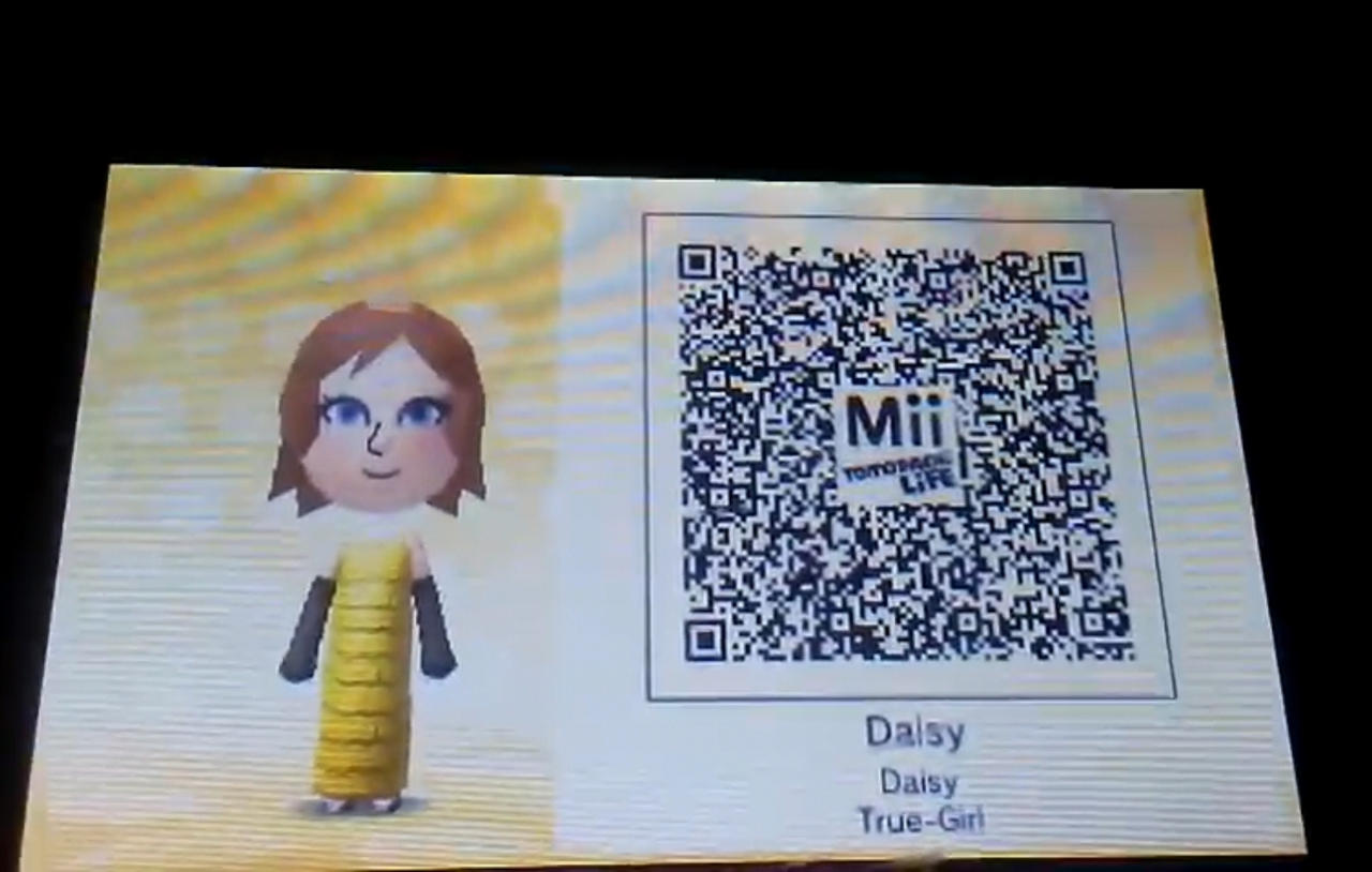 Tomodachi Life Mii QR code Daisy True Girl by TylerMakie on DeviantArt