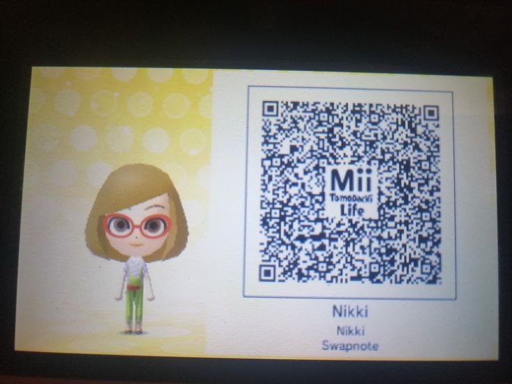 Mii QR code tomodachi life swapnote by TylerMakie on DeviantArt