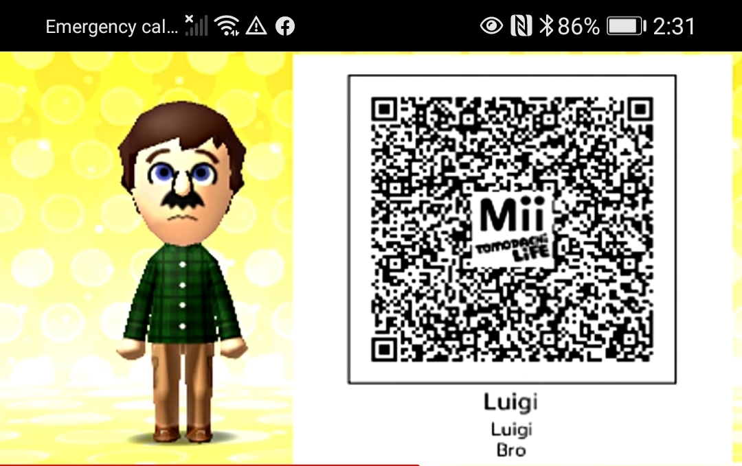 Tomodachi Life Luigi QR code Mii by TylerMakie on DeviantArt
