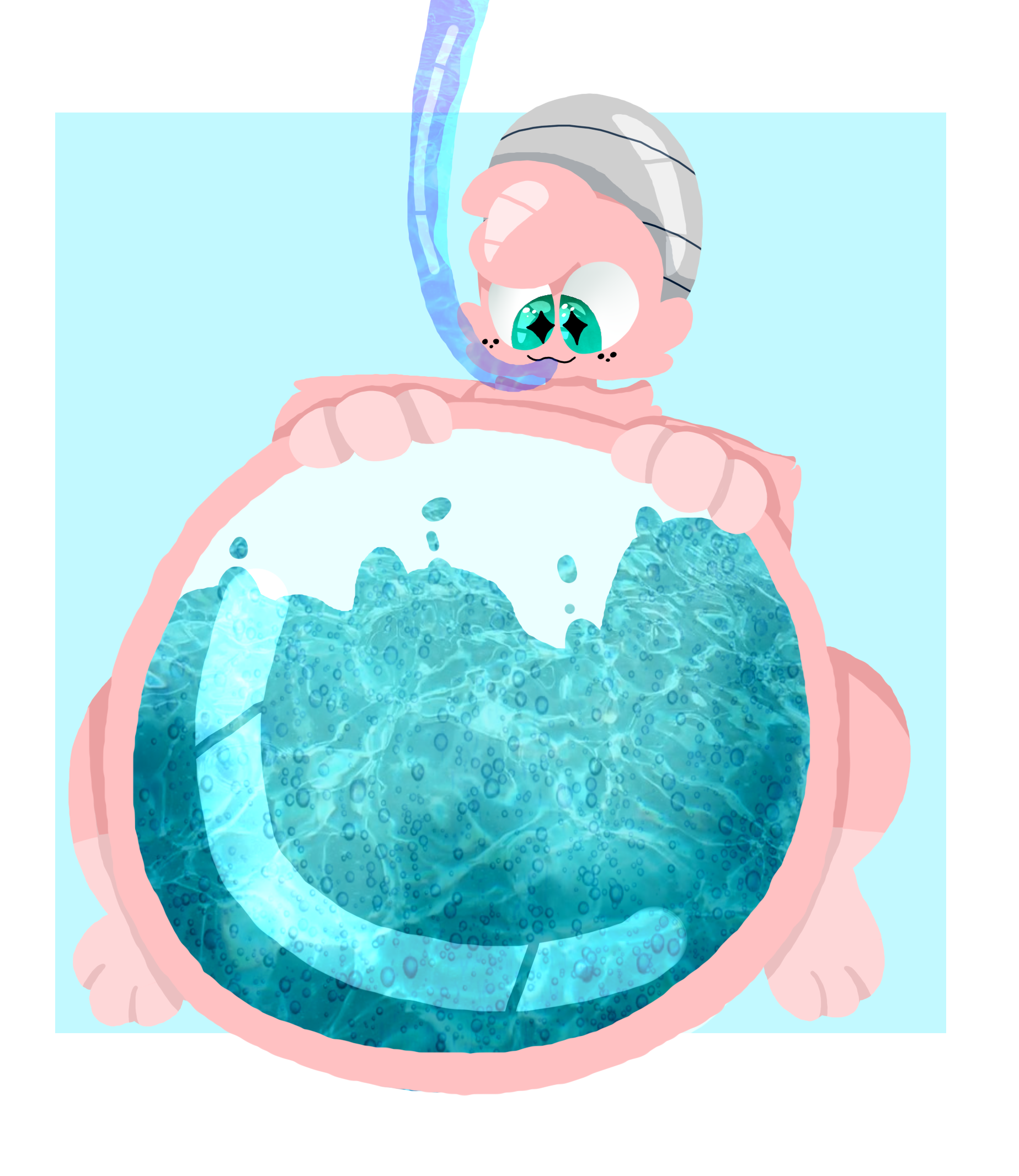 Water Inflation Animation Roly Molly's water inflation (Commission) by Chubby-Dingo on DeviantArt