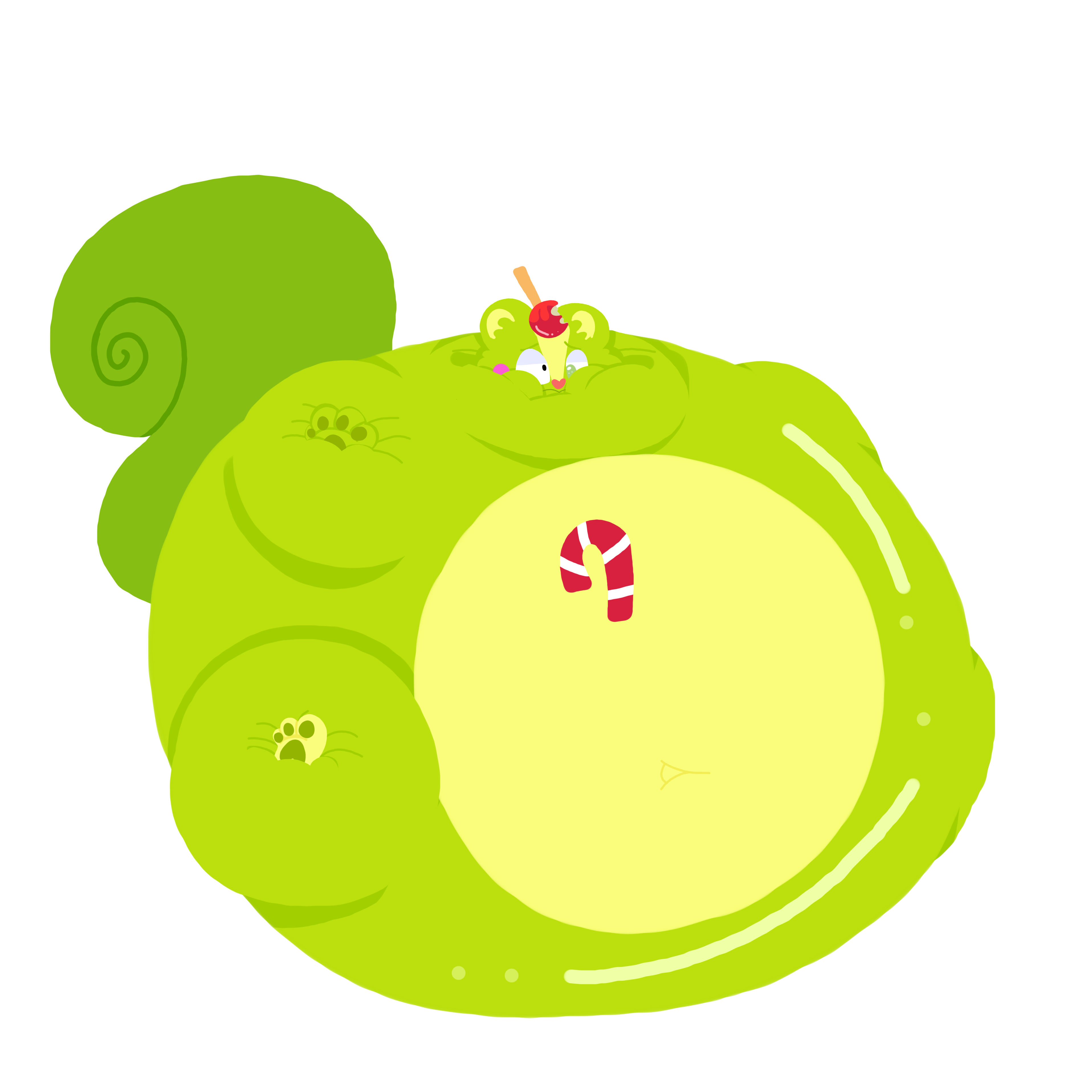 Inflated Nutty (Art Trade) by Chubby-Dingo on DeviantArt