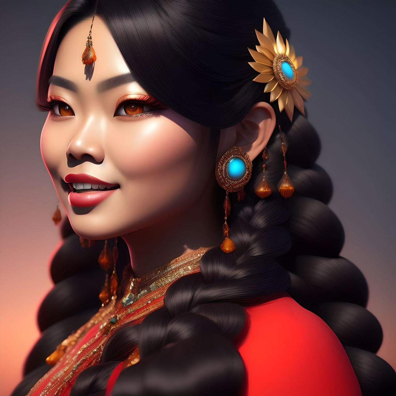 asian girl in briads by Longhair6942 on DeviantArt