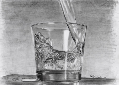 Un bicchier d'acqua. (glass of water)