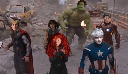 The Avengers in the City by JOSGUI