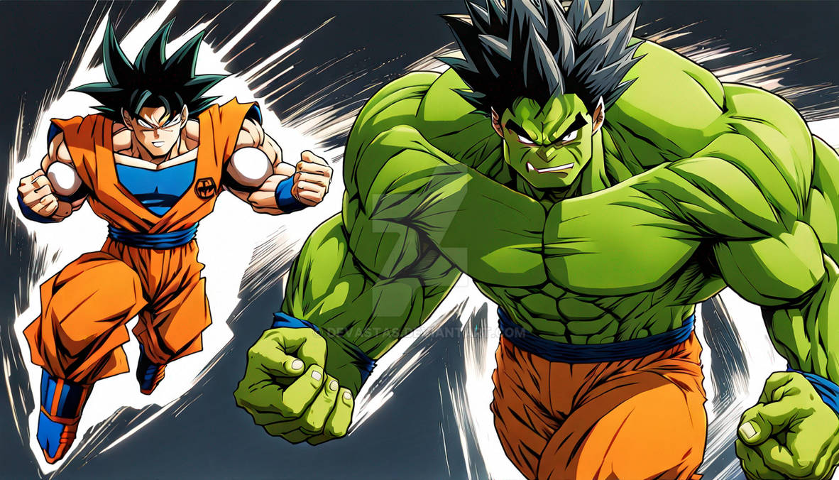 Goku Transforms Into The Hulk!