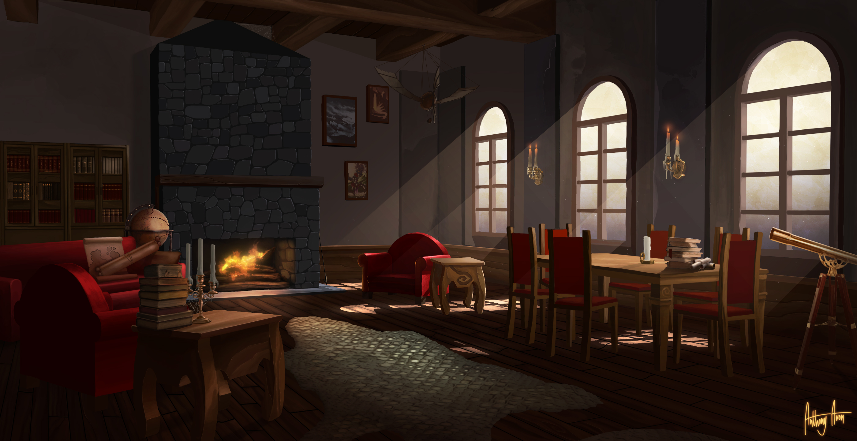 Living Room by AnthonyAvon on DeviantArt