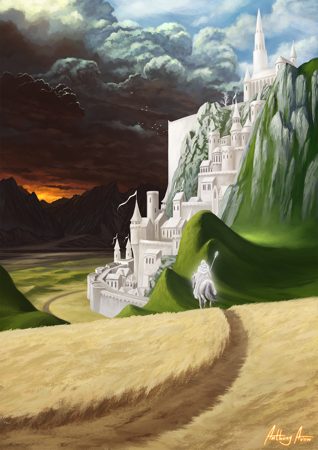 Minas tirith by MaximGaripov on DeviantArt