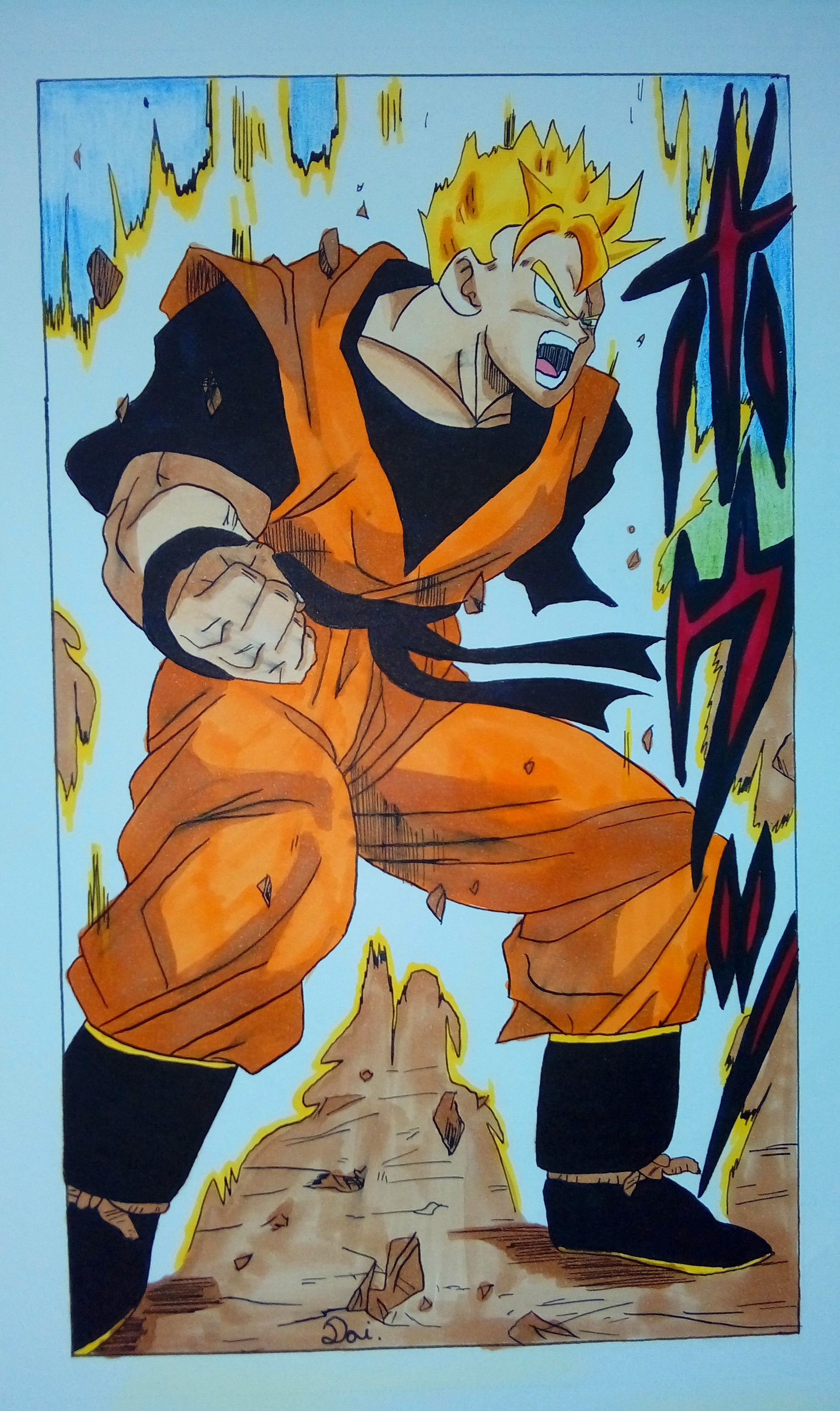 Goku Super Saiyan 3 by Daisuke-Dragneel on DeviantArt