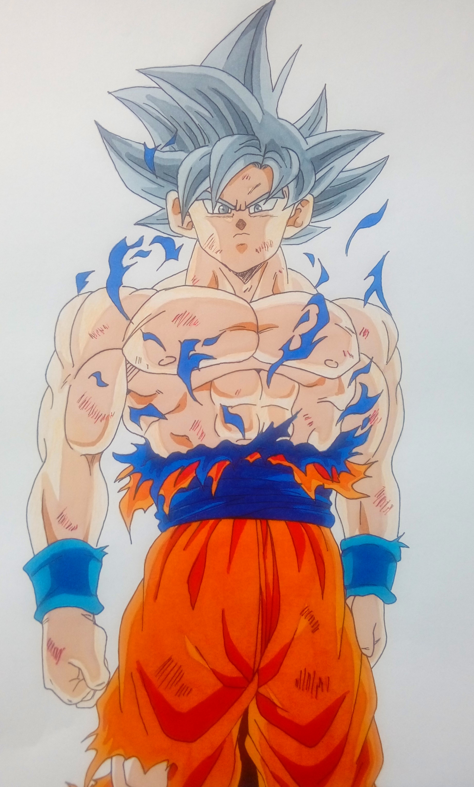 Drawing - Goku ultra instinct (Migatte no Gokui ) Dragon ball