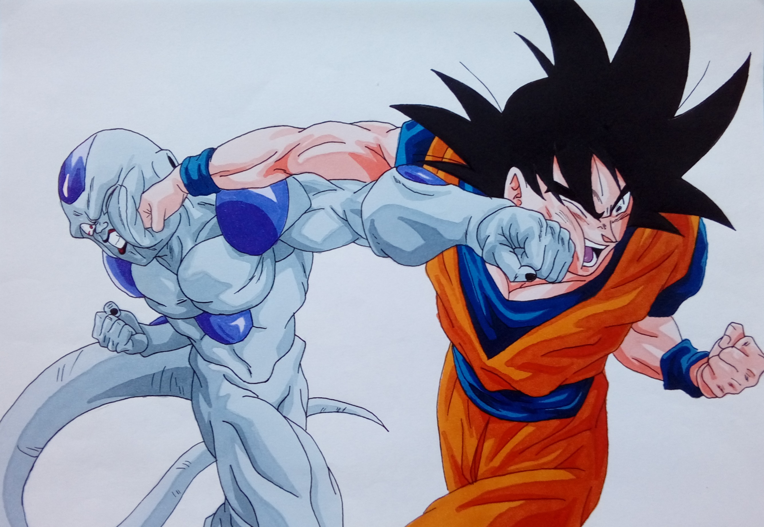 Goku vs Freeza by LordeLukas on DeviantArt