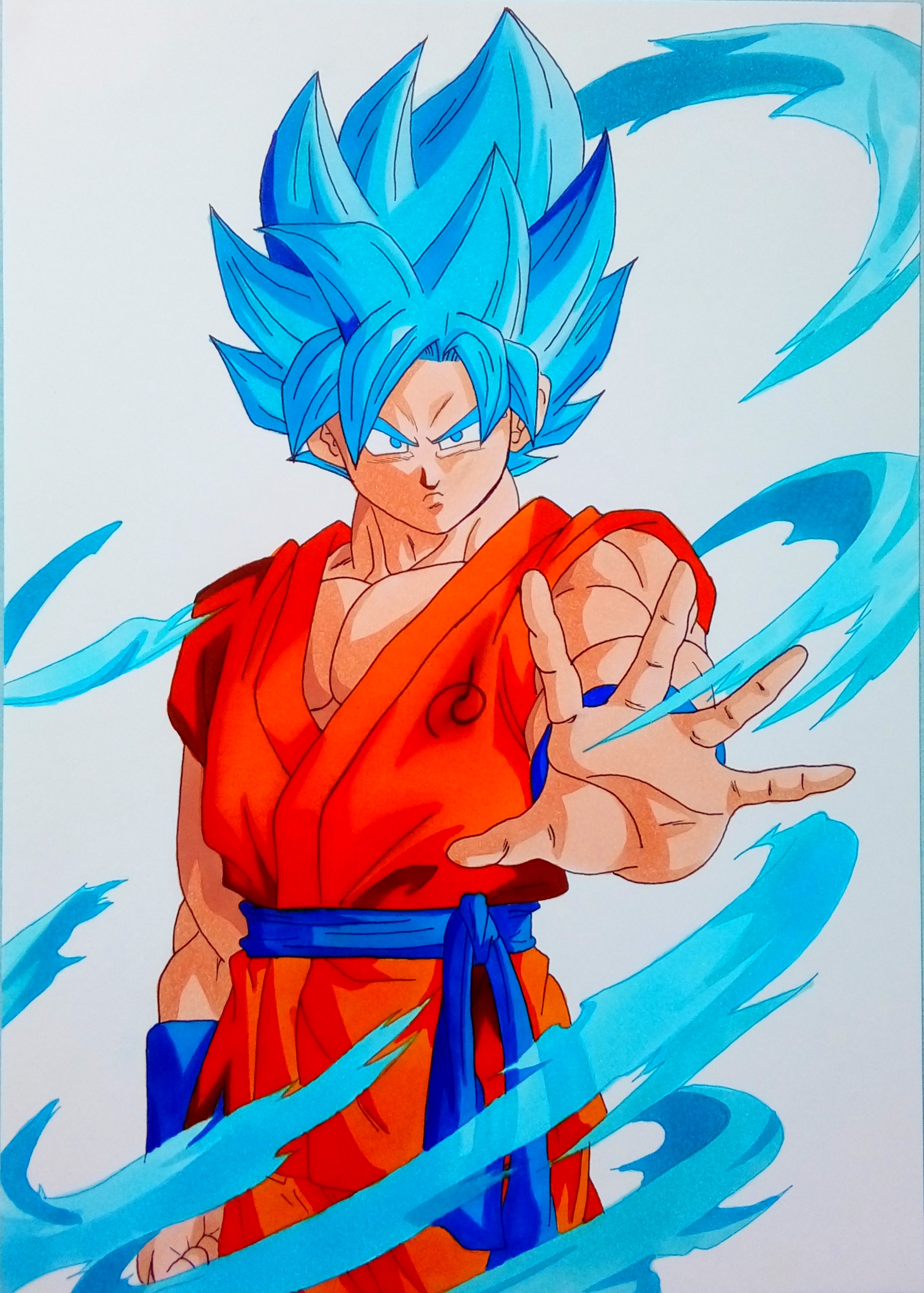 fanart goku ssj blue 3  Dragon ball super manga, Anime dragon ball, Anime  dragon ball super