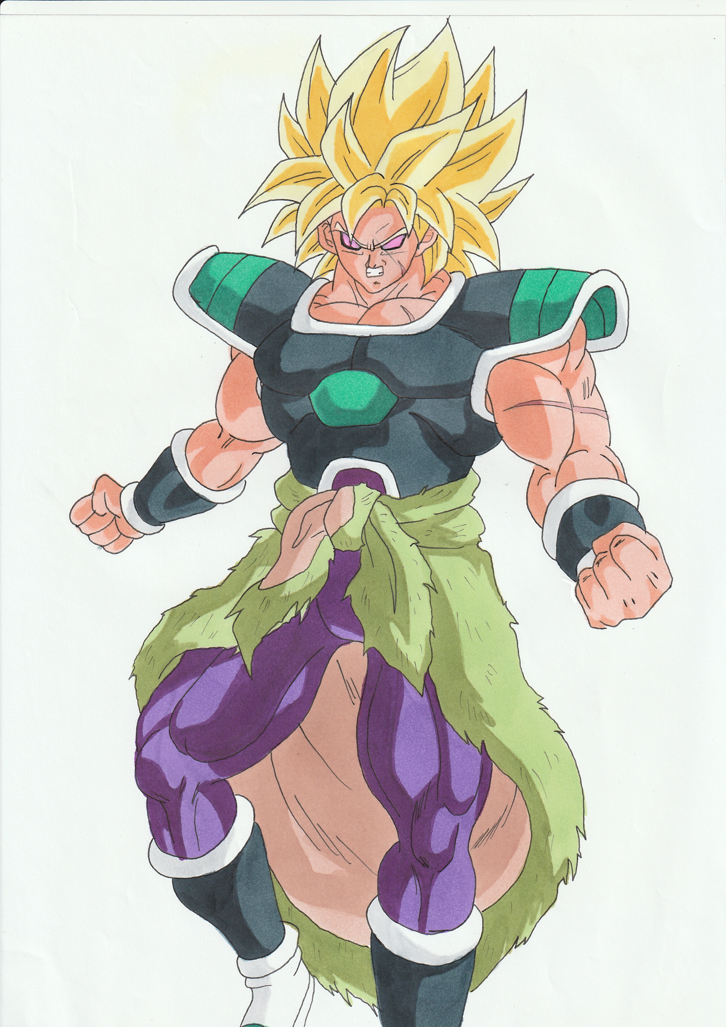 Broly ssj5  Dragon ball super manga, Dragon ball painting, Anime dragon  ball