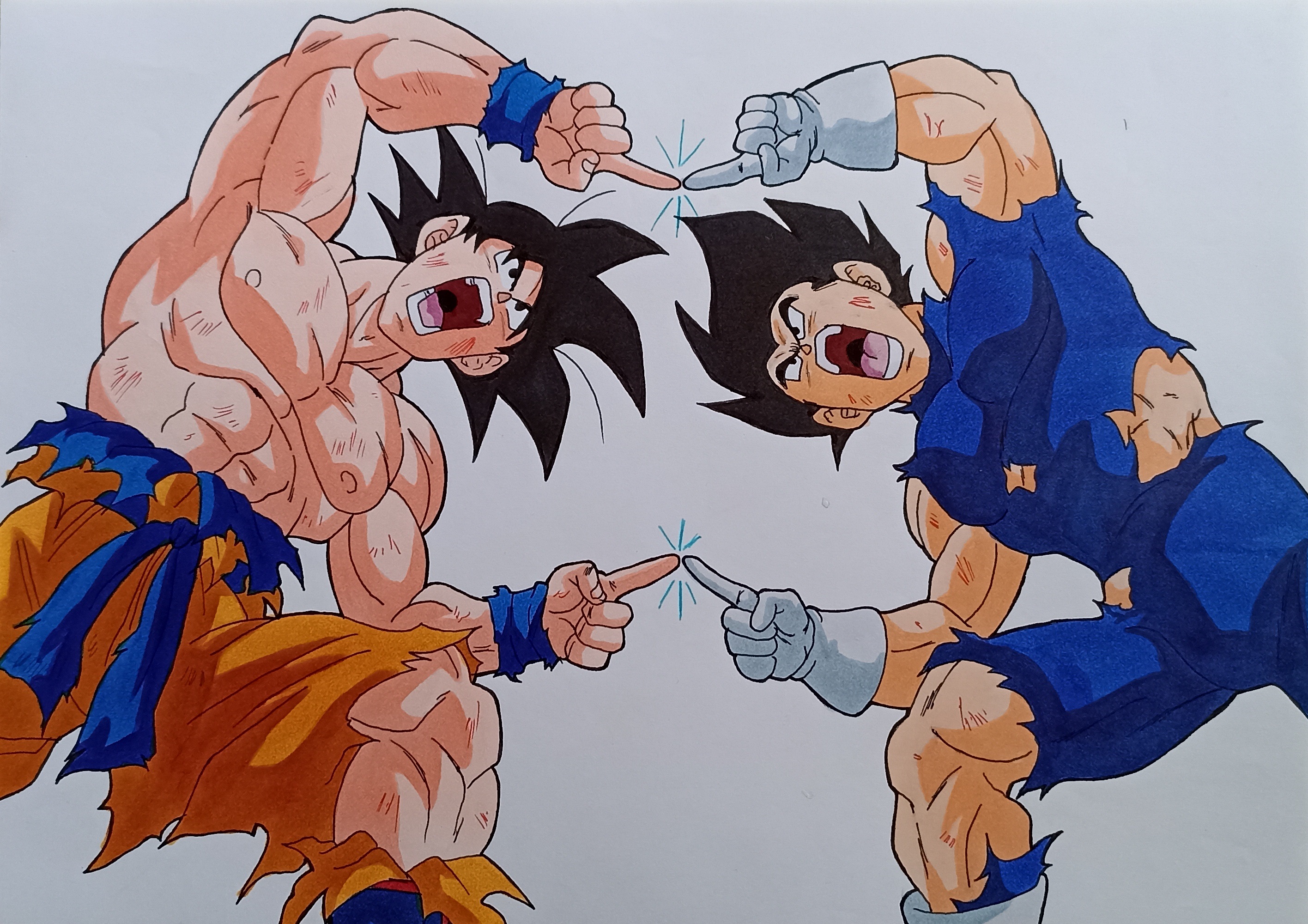 Dragon Ball Z Kai Goku And Vegeta Fusion
