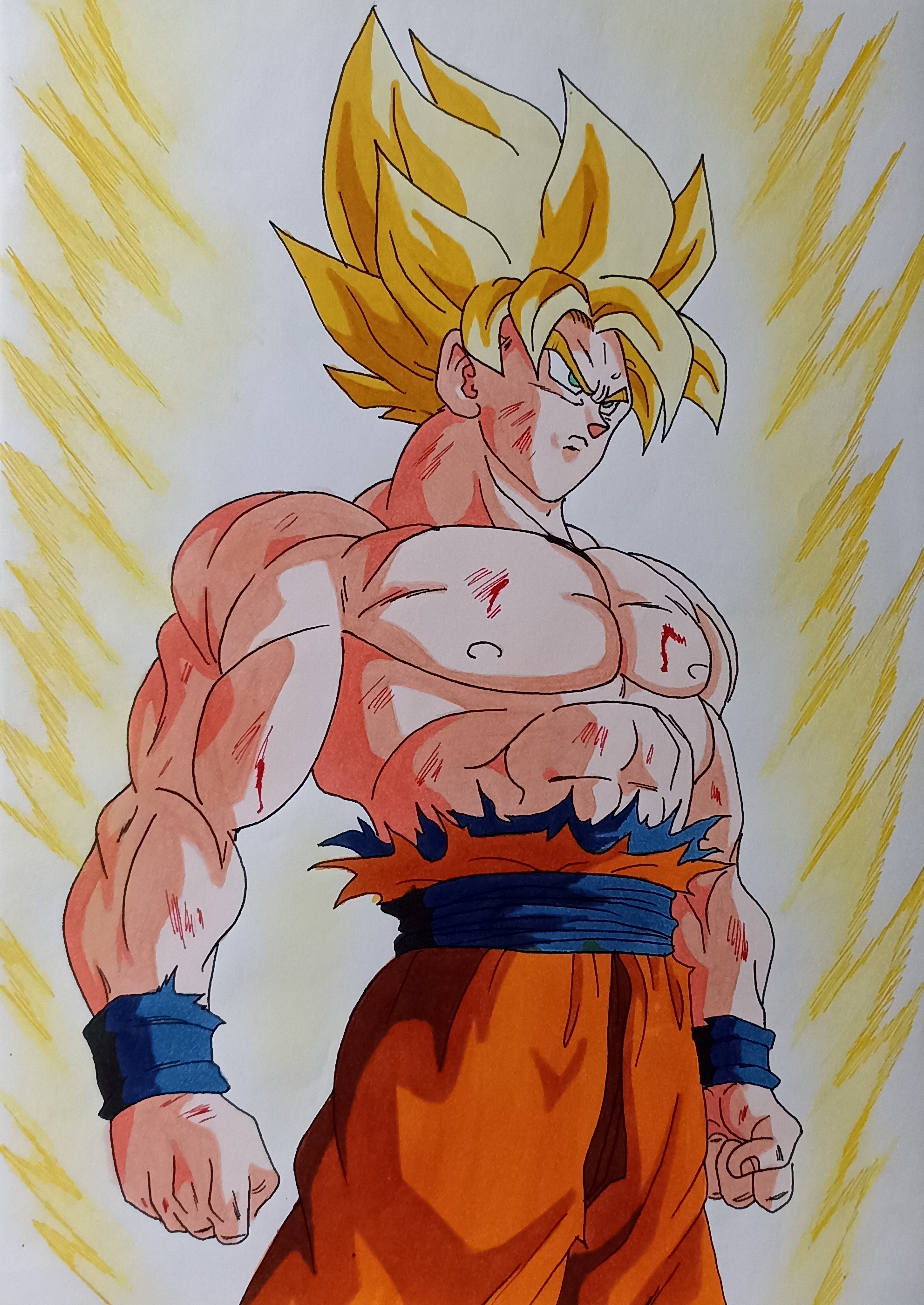 Goku Super Saiyan by Daisuke-Dragneel on DeviantArt