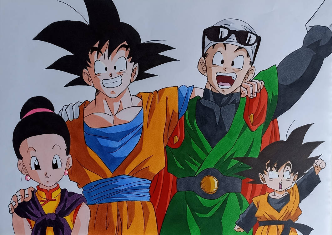 The Son Family Goku Gohan Goten And Chichi By Daisuke Dragneel On The Son Family Goku Gohan Goten And Chichi By Daisuke Dragneel On