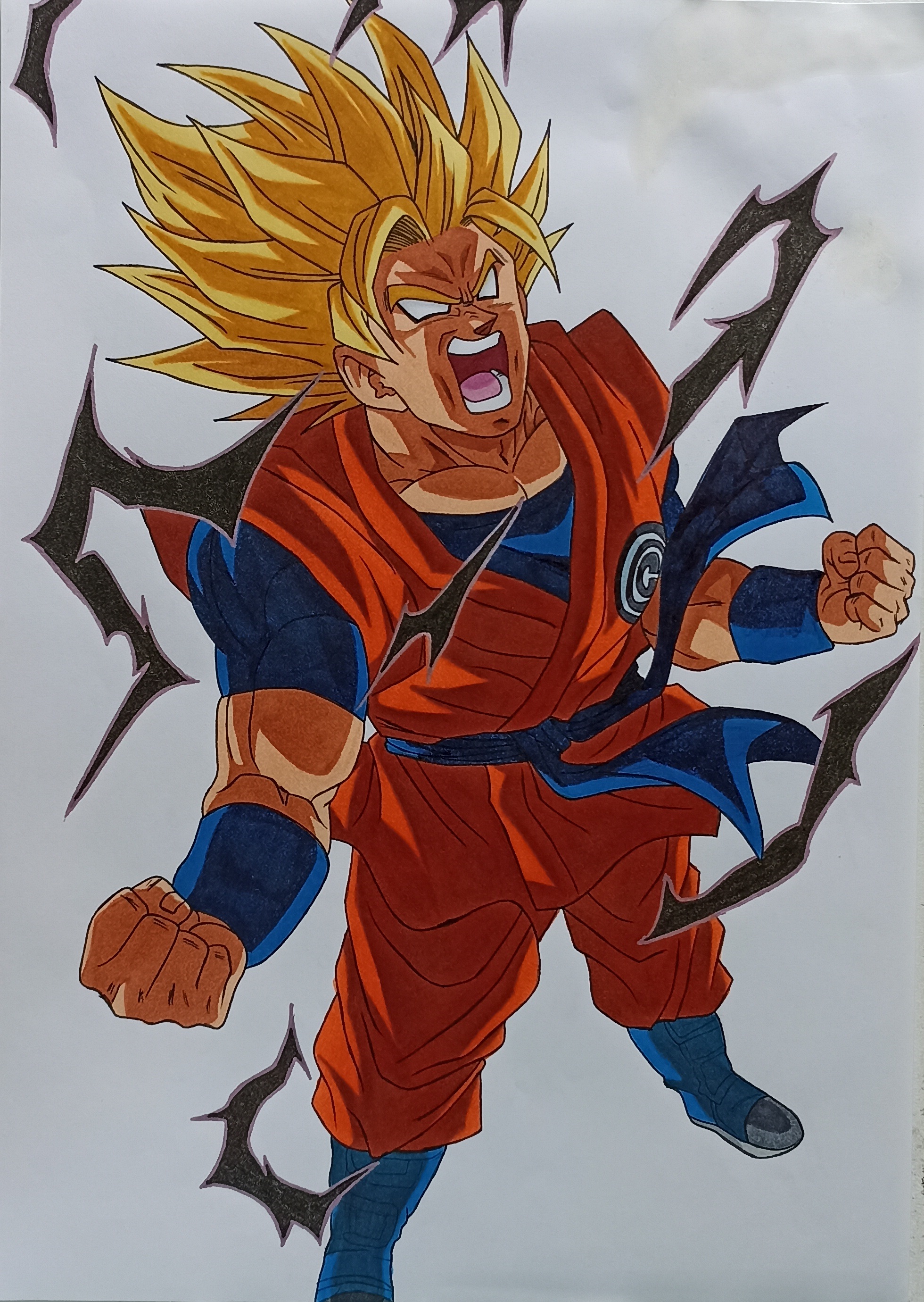 Son Goku Super Saiyan 2 Berserk by Daisuke-Dragneel on DeviantArt