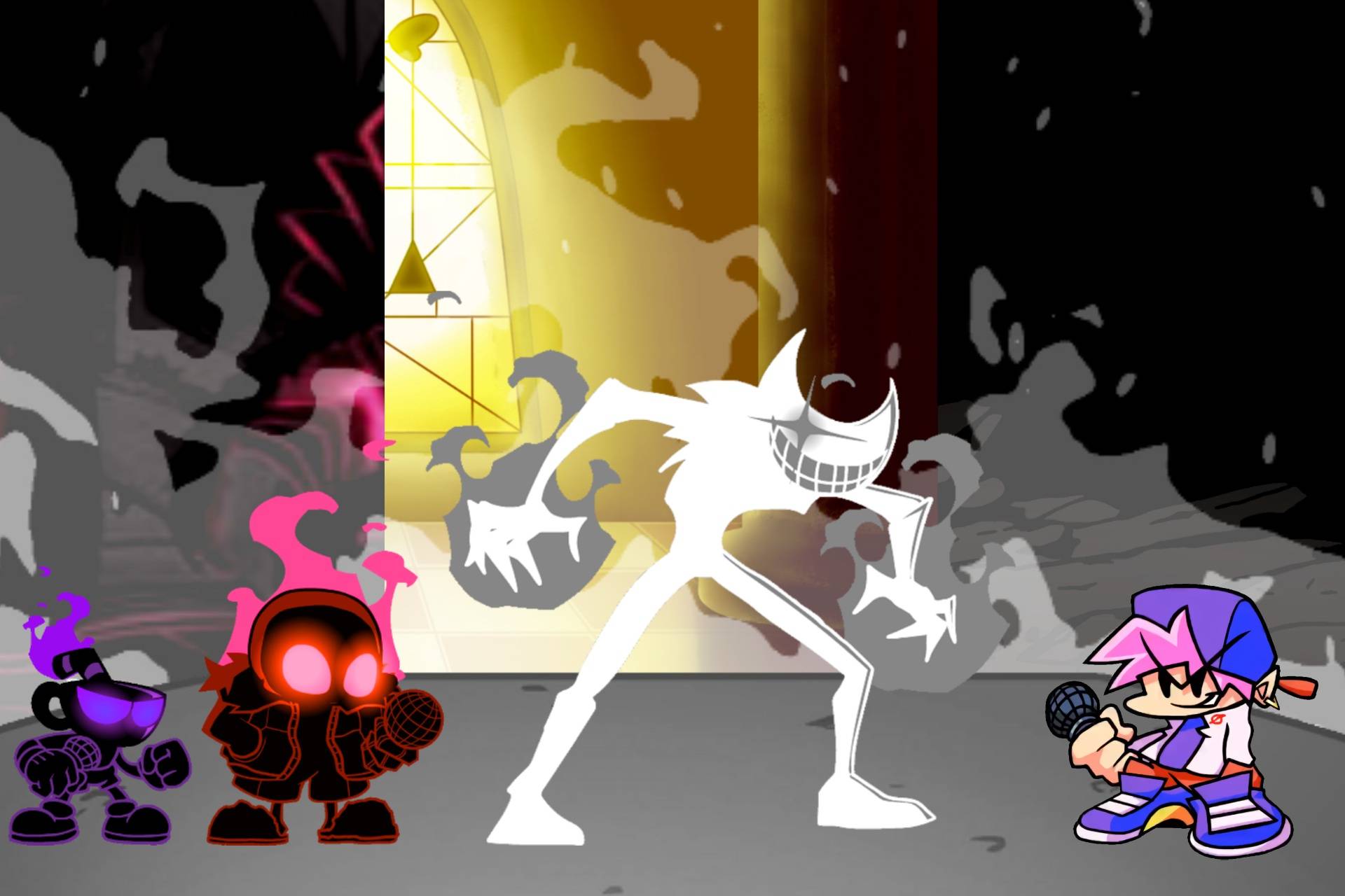 Nightmare Bendy Phase 2 (FNF Indie Cross) by TACOverce on DeviantArt