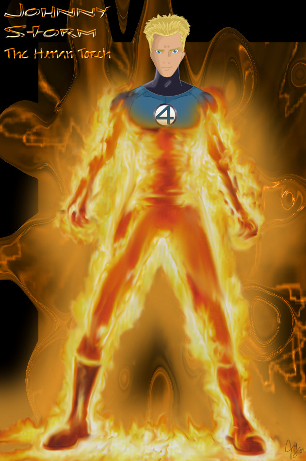 Johnny Storm: Human Torch by TyParsec