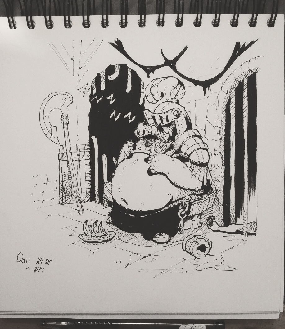 Fat - Inktober 2017