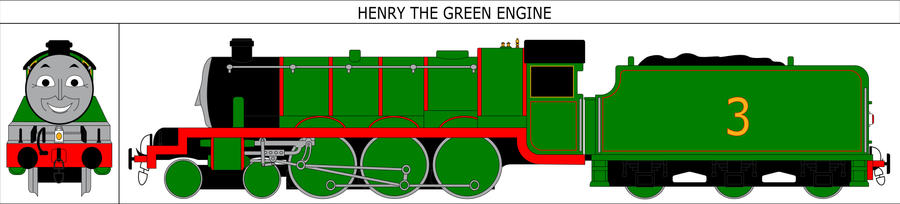 Henry the Green Engine Portrait by MikeD57s on DeviantArt