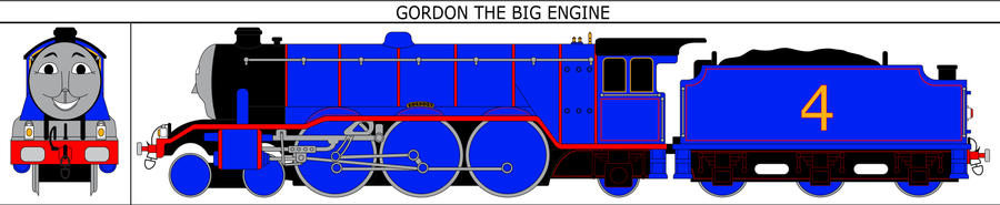 Gordon the Big Engine Portrait by MikeD57s on DeviantArt