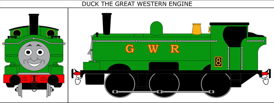 Duck The Great Western Engine Portrait By MikeD57s On DeviantArt duck-the-great-western-engine-portrait-by-miked57s-on-deviantart