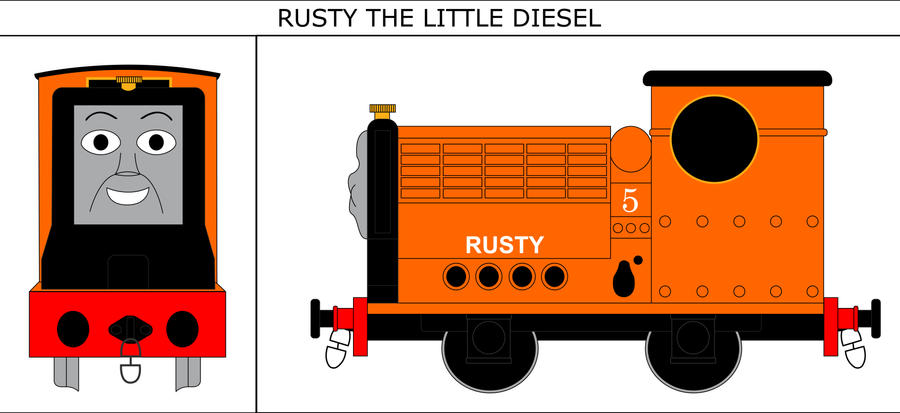 Rusty the Little Diesel Portrait by MikeD57s on DeviantArt