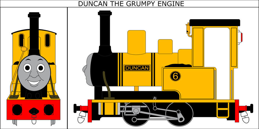 Duncan the Grumpy Engine Portrait by MikeD57s on DeviantArt
