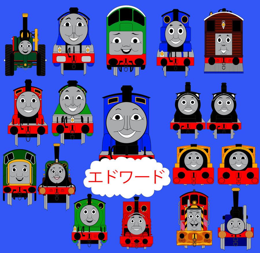 B3eu Engine Friendship Posters-Edward the Blue Engine by MikeD57s on DeviantArt