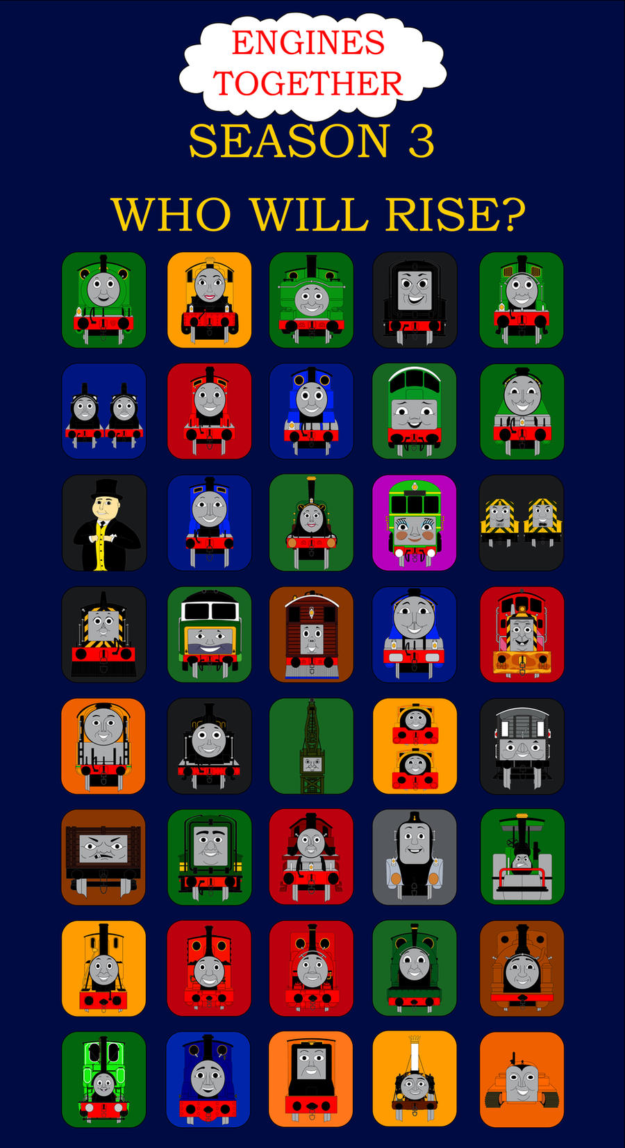 Engine Character Engines Together Season 3 Character Bingo by MikeD57s on DeviantArt