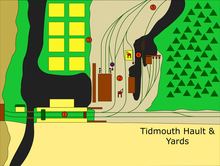 Sodor Track Map Island of Sodor Maps-Tidmouth Hault by MikeD57s on DeviantArt