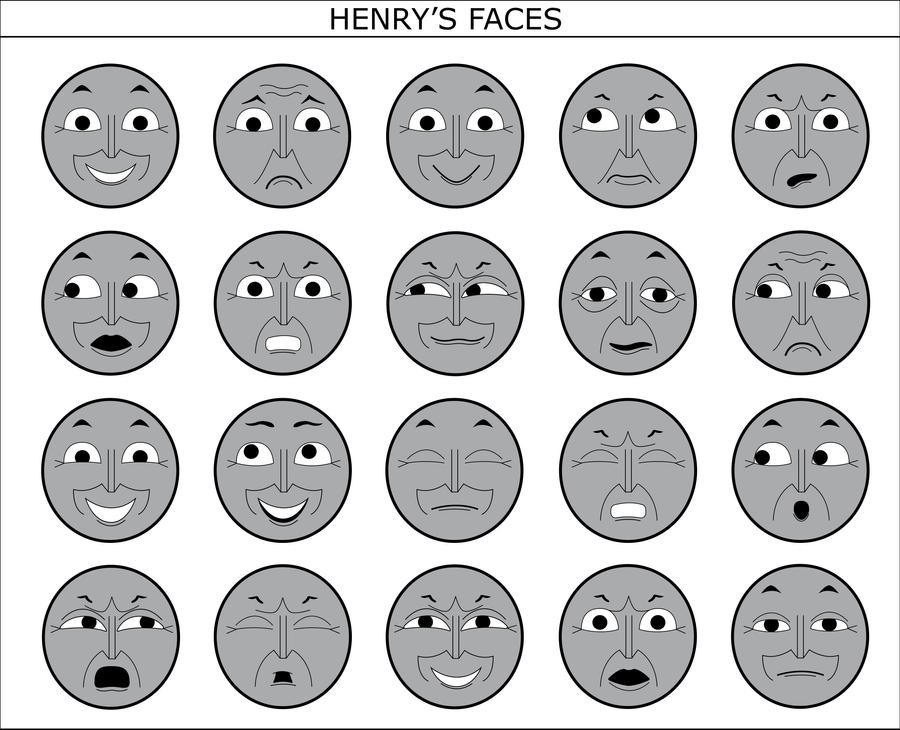 Henry the Green Engine Face Masks by MikeD57s on DeviantArt