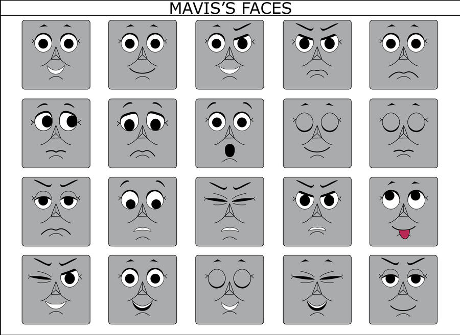 Mavis the Quarry Diesel Face Masks by MikeD57s on DeviantArt