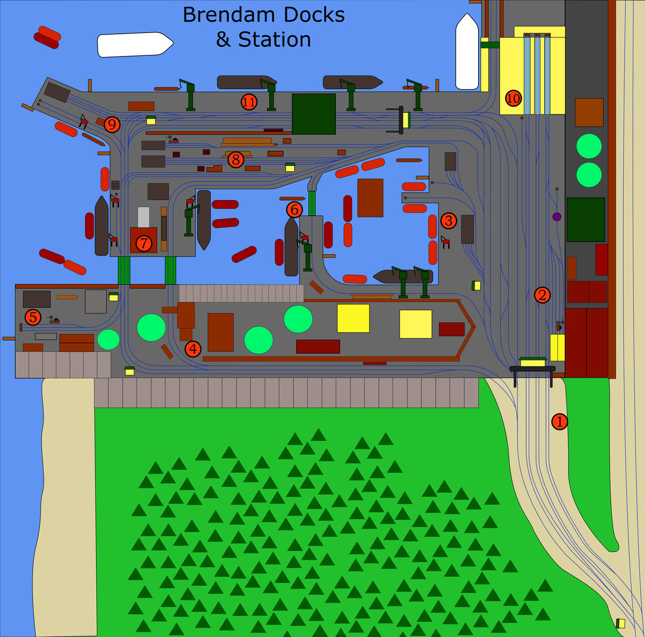 Island of Sodor Maps-Brendam Docks by MikeD57s on DeviantArt