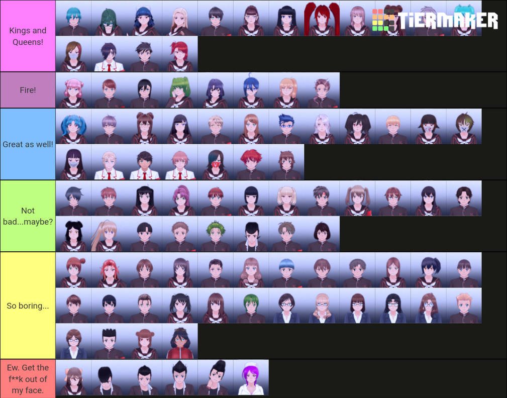 Yan Sim 1980s Rivals YanSim 1980s mode tier list by xPeachyStrawberryx on DeviantArt