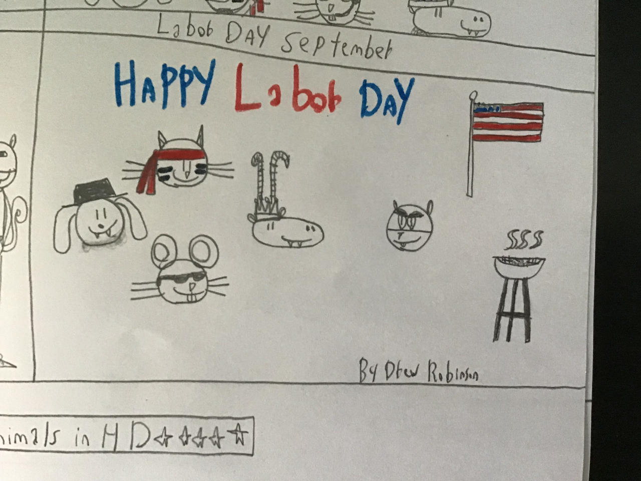 The Animals of Happy Labor Day by DrewBoss on DeviantArt