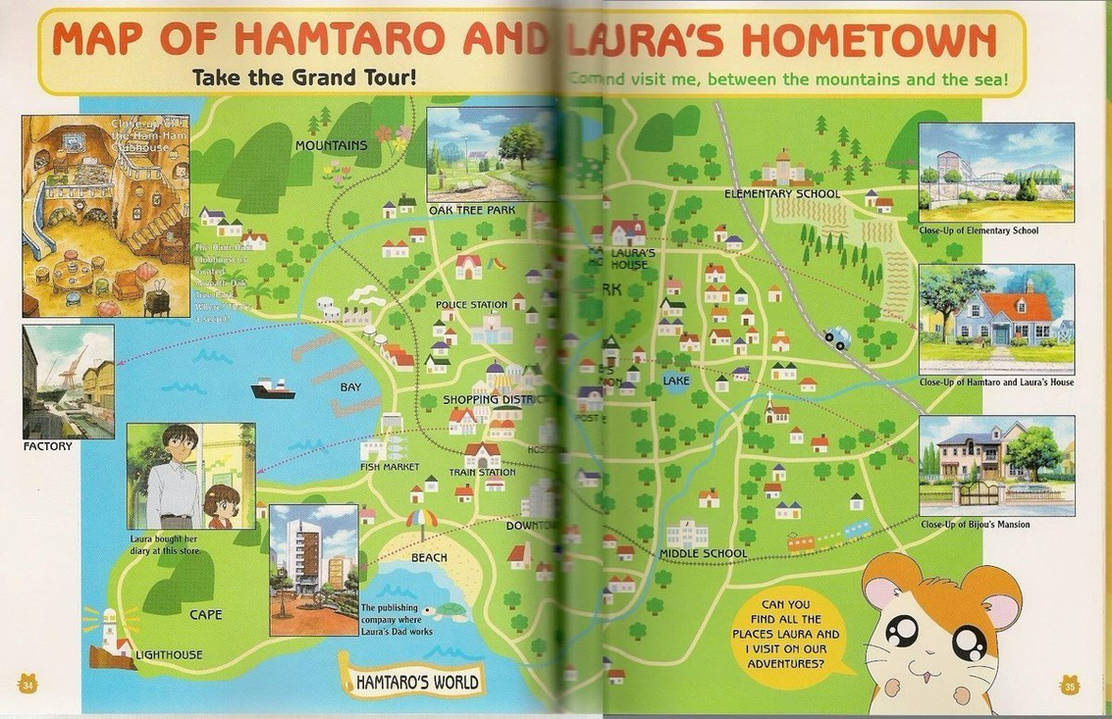 The Map of Hamtaro and Laura HomeTown by DrewBoss on DeviantArt