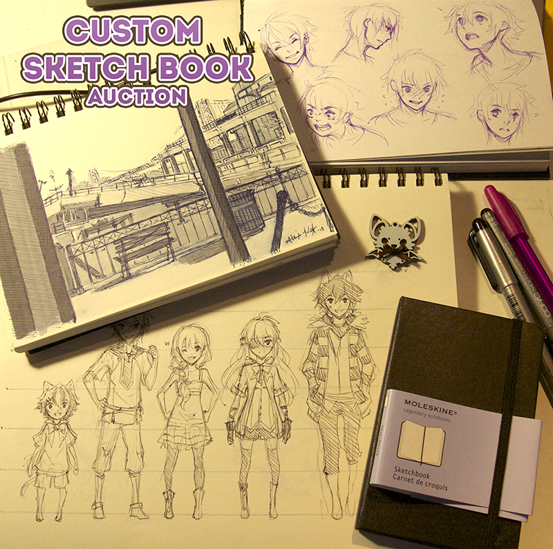 Manga Themed Sketchbook: Personalized Sketch Pad for Drawing with
