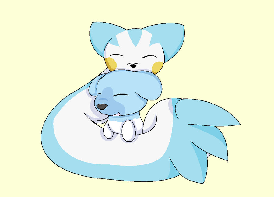 Pokemon Cuddle by Apricotthevixen on DeviantArt