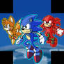 Team Sonic (Tablet Wallpaper)