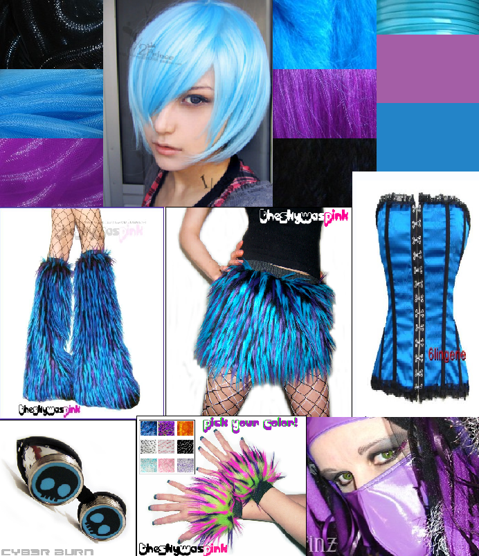 Future Cyber Goth Rave Outfit