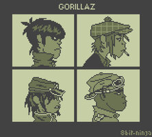 8bit gorillaz