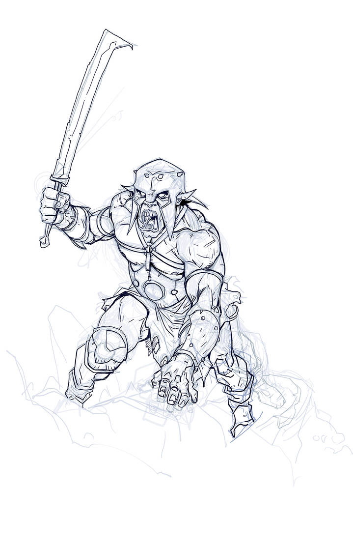 Orc by rand1211 on DeviantArt