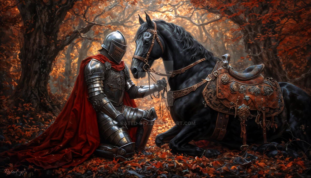 Fall Knight Background Knight's Solace in the Autumn Forest by RaTeD-GFX on DeviantArt
