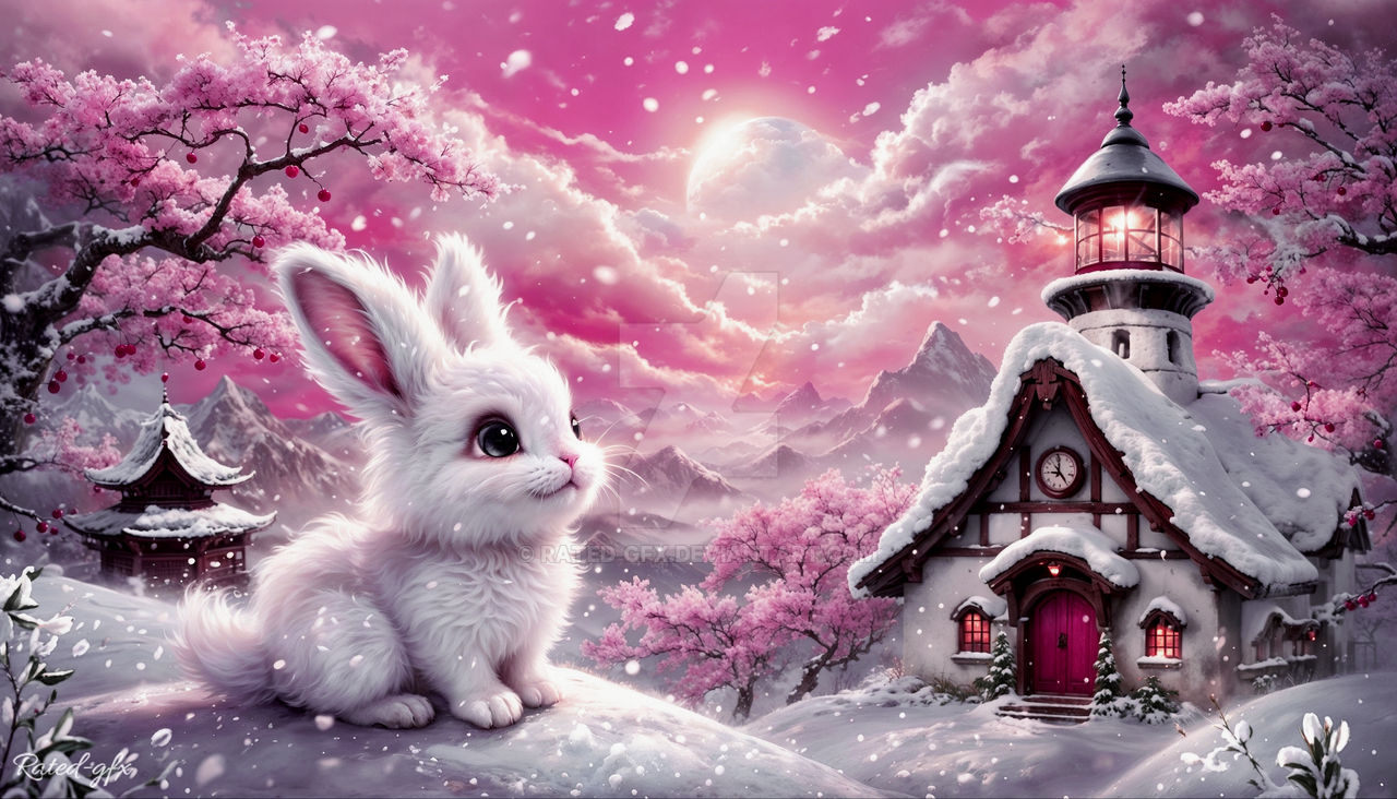 Gfx Rabbit Fluffy Rabbit In Whimsical Winter Wonderland by RaTeD-GFX on DeviantArt