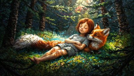 Lying low with my emotional support fox