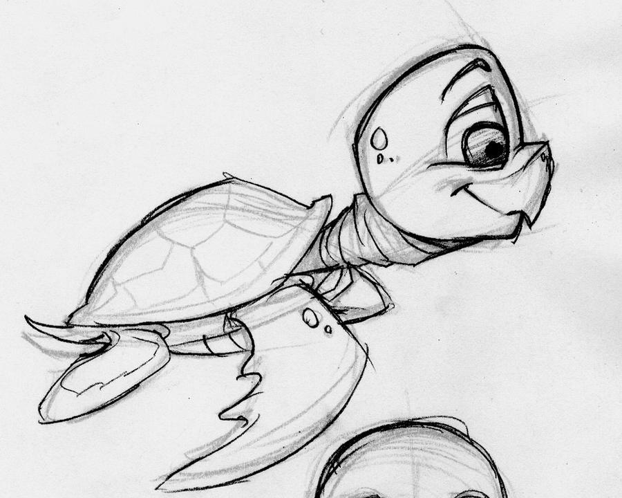 Sea Turtle Concept Sketch